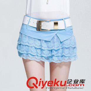半身裙  短褲 實拍 2015糖果色休閑褲夏季新款女蕾絲短褲 韓版顯瘦女褲