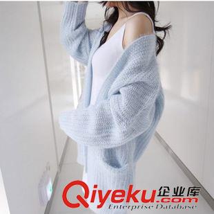 秋季毛衣系列 現貨韓版氣質休閑經典寬松長款厚款毛衣開衫外套原始圖片2
