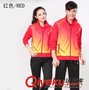 長袖運(yùn)動套裝 2015年新款 誠品運(yùn)動套裝 休閑情侶款 秋冬羽毛球服  工廠直銷原始圖片3