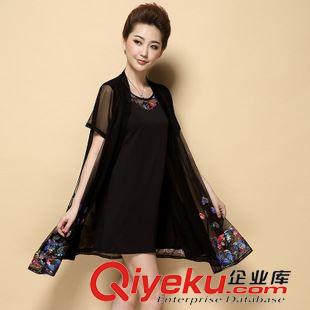 中年媽媽裝 實拍夏季薄款外搭開衫 蕾絲大碼服裝女裝 連衣裙套裝女裝