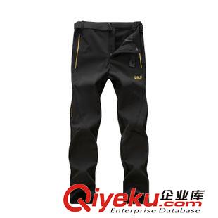 沖鋒衣 沖鋒褲 批發秋冬情侶款戶外沖鋒褲男女式休閑運動長褲 休閑單褲QT999#原始圖片2