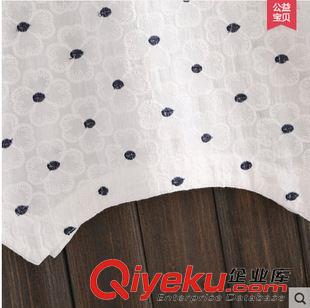 2015新款女裝T恤 2015夏季女裝新款寬松刺繡棉麻短袖t恤 不規則下擺原始圖片3