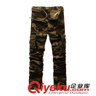 外貿(mào)軍品服飾 2015四季新裝男士休閑褲工裝迷彩純棉寬筒型青少年中腰軍裝