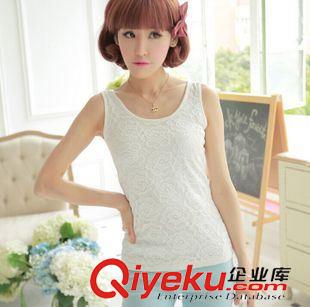 背心  裹胸 安全褲 皮帶飾品 韓版夏季女裝莫代爾小背心 蕾絲拼接外穿顯瘦無袖T恤打底衫 批發(fā)原始圖片3