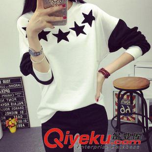 6-10 840#秋季女裝顯瘦繡花套頭寬松長(zhǎng)袖T恤女圓領(lǐng)大碼衛(wèi)衣女原始圖片2