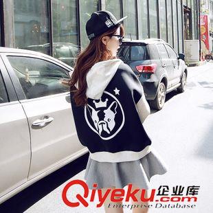 外套系列 865#2015少女春秋裝新款學(xué)生裝韓版開衫連帽衛(wèi)衣女棒球服外套潮