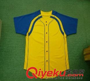 棒球服 外貿(mào)棒球服 貼布繡短袖開衫全滌運(yùn)動(dòng)棒球服定做條紋球衣
