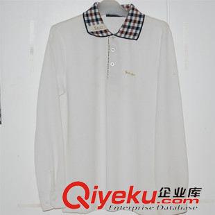 T恤衫 gd純棉翻領長袖POLO衫定做工作服印字 文化廣告衫定制t恤原始圖片3