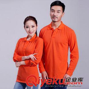 純棉T恤衫 來圖定制t恤翻領廣告衫文化衫diy班服定做長袖工作服印制原始圖片2