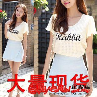打底衫/T恤 夏裝實拍T恤女裝上衣寬松大碼韓版蝙蝠短袖潮款