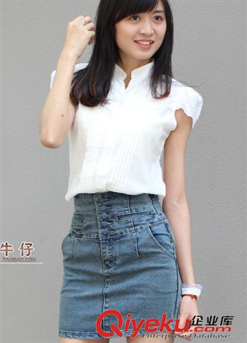 牛仔短褲 1年韓版新款 夏季 彈力 包臀 短裙  高腰牛仔裙原始圖片3