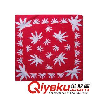 樹(shù)葉 專業(yè)定制全棉方巾頭巾全棉樹(shù)葉圖案頭巾bandana嘻哈手帕批發(fā)