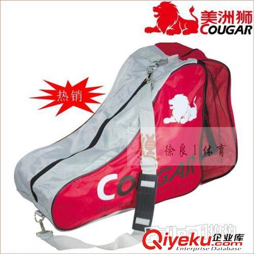 配件區(qū) 批發(fā)專柜zp美洲獅兒童輪滑鞋套裝單肩背包旱滑溜冰鞋包袋子原始圖片2