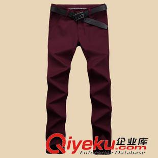 休閑長(zhǎng)褲 2014秋冬新品褲子 男士修身小腳休閑褲男加厚休閑褲男 韓版長(zhǎng)褲原始圖片2