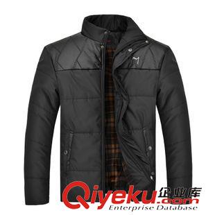 棉衣 2014秋冬裝男士棉衣韓版潮修身棉服加厚保暖外套男裝棉襖批發團購原始圖片3