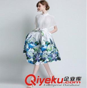 蕾絲衫-雪紡衫 雪紡衫女夏2015 歐美新款胖mm雪紡襯衫寬松胖妹妹加肥加大碼上衣原始圖片3