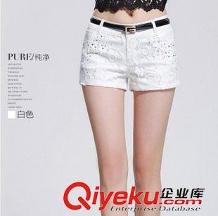 打底褲-五分褲-七分褲--九分褲 短褲女夏2015外穿新顯瘦蕾絲鏤空短褲女韓版白色休閑女士短褲潮