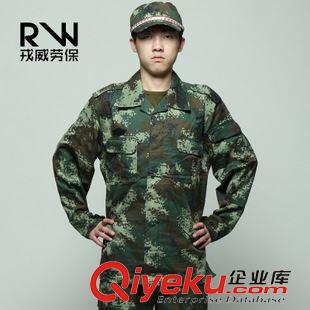 人氣熱賣 07加厚冬季叢林迷彩服套裝 學生軍訓服 戶外執勤訓練作訓服批發