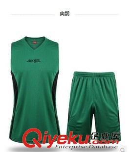 新款籃球服 aoque/奧鵲2015新款男士籃球套裝比賽訓(xùn)背心短褲可印字印號1032