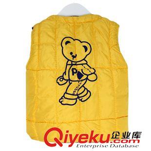 【2015熱銷(xiāo)爆款】 2015秋冬新款兒童羽絨棉服裝卡通繡花邊男童女童保暖坎肩馬甲背心原始圖片2