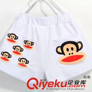 【2015春夏新品】 卡通猴短褲 2015百搭韓版 時尚兒童熱褲 糖果色童褲子寶寶短褲原始圖片2