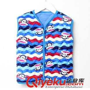 >馬甲/內膽 2015秋冬新款兒童羽絨棉服裝卡通繡花邊男童女童保暖坎肩馬甲背心