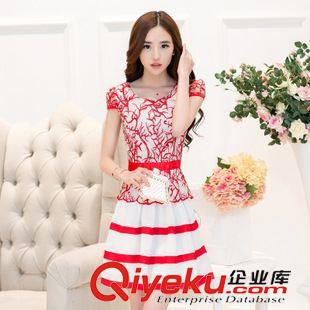 5/3上新 新款韓版春夏修身牛仔拼接連衣裙中長款顯瘦打底裙短袖條紋女