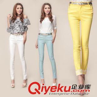 休閑褲（CASUAL PANTS） 2015春夏裝新款女式休閑褲 gd女裝OL氣質(zhì)修身百搭小腳褲職業(yè)裝