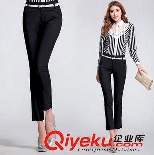 休閑褲（CASUAL PANTS） 專賣店供貨夏新款女褲OL氣質(zhì)百搭顯瘦九分褲小腳鉛筆褲gd女裝