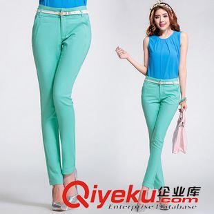 休閑褲（CASUAL PANTS） 女式精品2015新款休閑褲 OL顯瘦糖果色小腳褲 鉛筆褲 優(yōu)質(zhì)面料