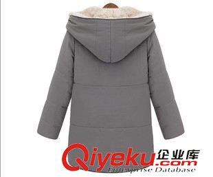 羽絨服 棉服專區(qū)（down coat） 歐洲站2015冬裝新品棉衣外套女 歐美大碼加厚保暖連帽中長(zhǎng)款棉襖原始圖片3