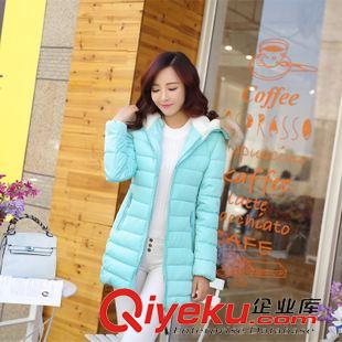 羽絨服 棉服專區(qū)（down coat） 2015冬季新款羽絨服女 韓版修身奢華大毛領(lǐng)中長(zhǎng)款羽絨棉外套潮