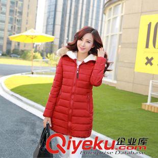 羽絨服 棉服專區(qū)（down coat） 2015冬季新款羽絨服女 韓版修身奢華大毛領(lǐng)中長(zhǎng)款羽絨棉外套潮