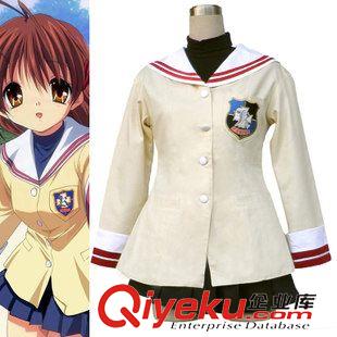 T-團(tuán)子大家族CLANNAD cosplay 團(tuán)子大家族CLANNAD坂上智代裝1代光坂高中女冬裝校服紅章