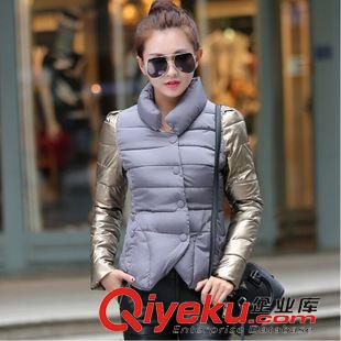 9月13日 2015冬季新款花瓣領(lǐng)羽絨棉衣棉服女修身韓版荷葉邊下擺小棉襖外套