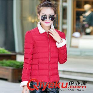 9月13日 2015冬季新款羊羔毛領(lǐng)羽絨棉衣棉服女時(shí)尚韓版長(zhǎng)袖保暖小棉襖外套原始圖片3