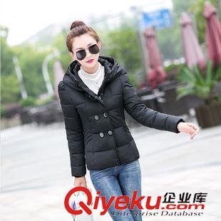 9月13日 2015冬季新款保暖羽絨棉衣棉服女 時尚韓版連帽長袖小棉襖外套原始圖片3