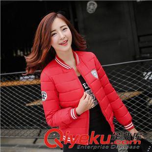 9月13日 2015冬季新款連帽領(lǐng)羽絨棉衣棉服女修身韓版長袖保暖小棉襖外套
