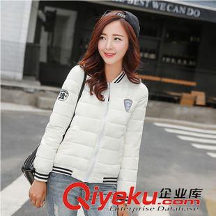 9月13日 2015冬季新款輕薄小棉襖棒球服 韓國時尚休閑立領(lǐng)羽絨棉衣棉服原始圖片2