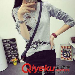 8月1日 2015秋新品修身大碼彈力網(wǎng)紗打底衫女長袖時尚高領(lǐng)T恤女