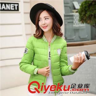 女式棉衣棉服 2015冬季新款輕薄小棉襖棒球服 韓國時(shí)尚休閑立領(lǐng)羽絨棉衣棉服原始圖片3