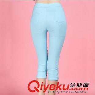 女式休閑褲 2015新款春夏秋女薄款蕾絲打底褲七分褲
