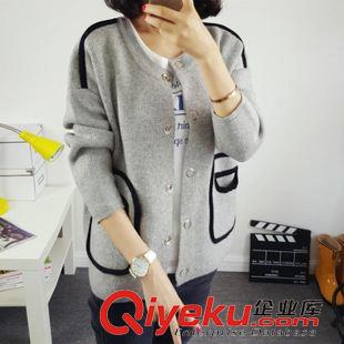 9月新款 2015秋季韓版女裝新款韓版高領(lǐng)針織毛衣 半高卷邊領(lǐng)毛衣