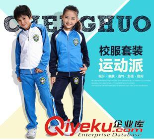 中學(xué)生校服 校服 中學(xué)生校服秋冬套裝 休閑套裝 中大童加大 廠家定做批發(fā)原始圖片2