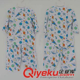 2015年5月夏季新款 2015 童裝 棉綢 套裝 夏 純棉寶寶睡衣家居服綿綢開胸套裝防曬服