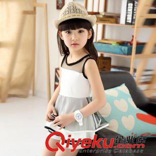 套裝 2015夏款童裝女童套裝中大童雪紡裙子短褲套裝兒童套裝一件待發原始圖片2
