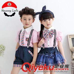 校服園服定做 2015新款夏裝幼兒園園服六一兒童小學(xué)生校服班服男女童套裝園服