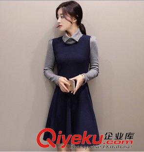 價格23~30 2015新款韓版女裝秋款打底修身連衣裙長袖 大碼裙子包臀顯瘦