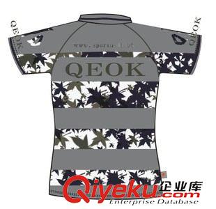 tj銷售 QEOK品牌tj作訓服男式T恤女夏 外貿速干立領迷彩服短袖軍迷裝備