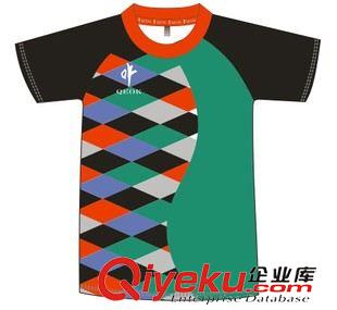 時尚T恤 QEOK運動品牌T恤女 外貿(mào)速干運動服 球衣印花自主定做立領(lǐng)T恤男士